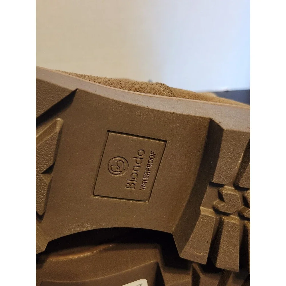 Sz8.5 - Blondo Damaris Womens Brown Suede Boot Waterproof